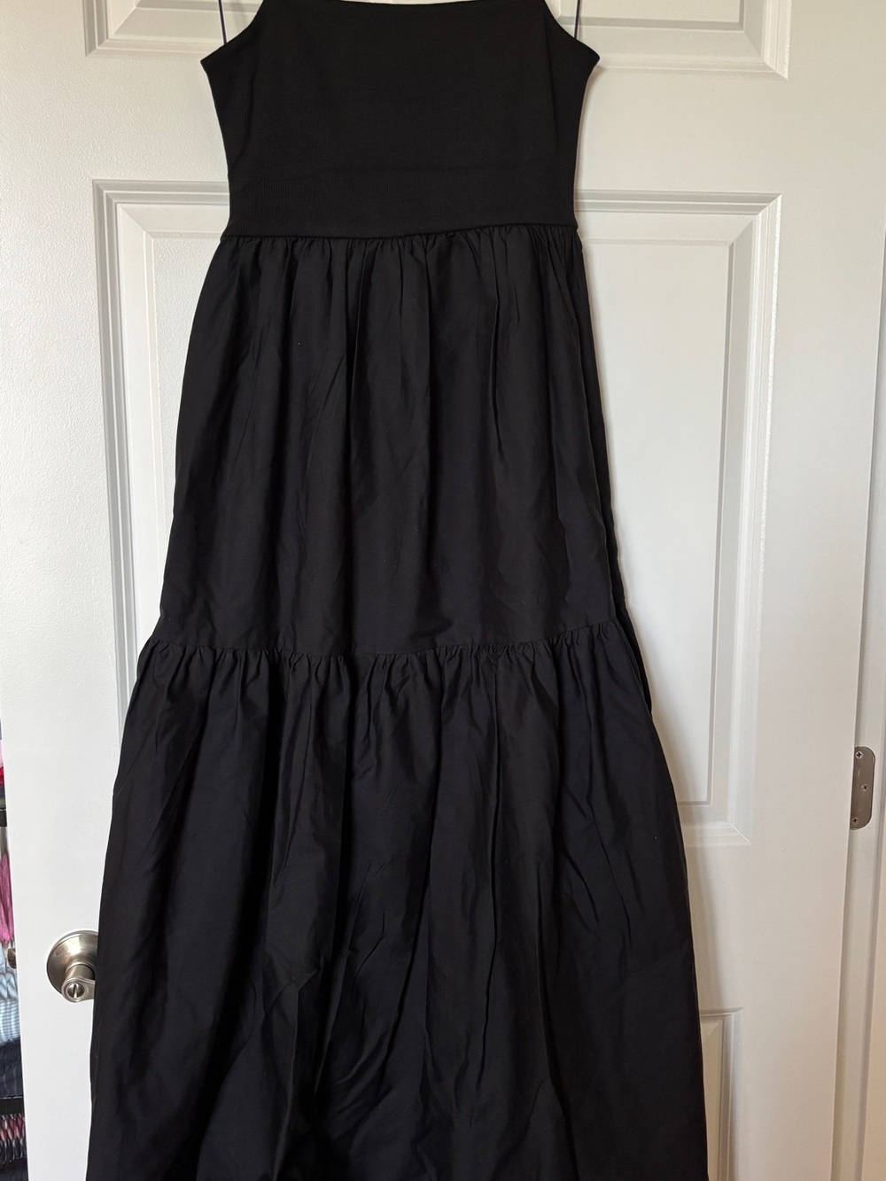 Zara Black Tiered Maxi Dress